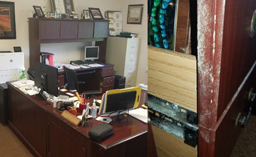 Keys commercial business office mold cleanup. Professional mold remediation services Florida Keys AAA American Restoration.